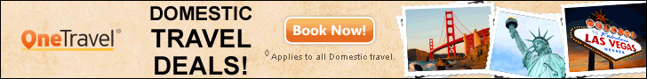 Domestic Travel Deals! Save up to $15 with Promo Code USA15. Book Now!