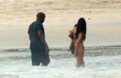 Kim Kardashian and Kanye in Mexico
